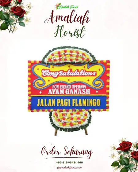 Sewa Papan Bunga Trikora